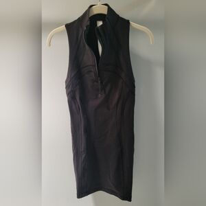 Lululemon Athletica Black Zip-Up Vest Dress Sz 4